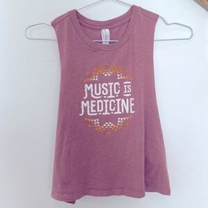 MUSIC IS MEDICINE. Porangui tank top. Flowy yoga